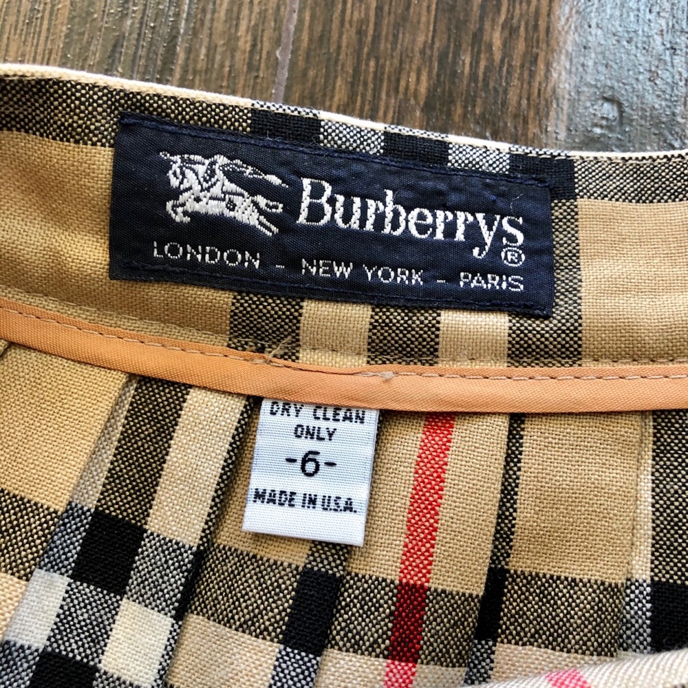 Burberry Plaid Skirt